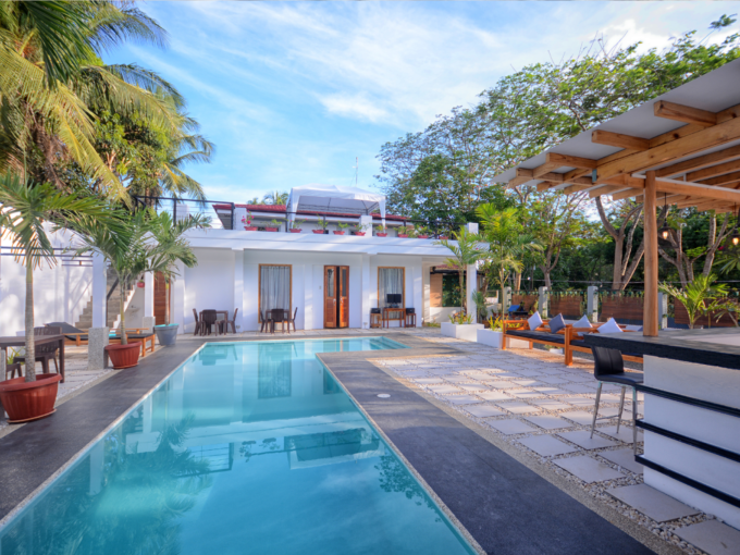 roof deck entertainment space in Palawan income property