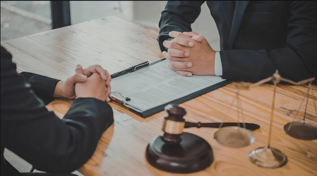 real estate lawyer reviewing a property contract in the Philippines